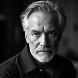 Portrait en noir et blanc de Jean-Luc Dubois, fondateur de Le Travail Vrai.