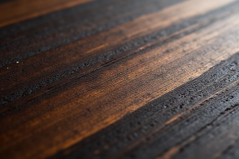 Texture abstraite de bois veiné et de métal brossé, symbolisant l'union de l'artisanat et de l'innovation.